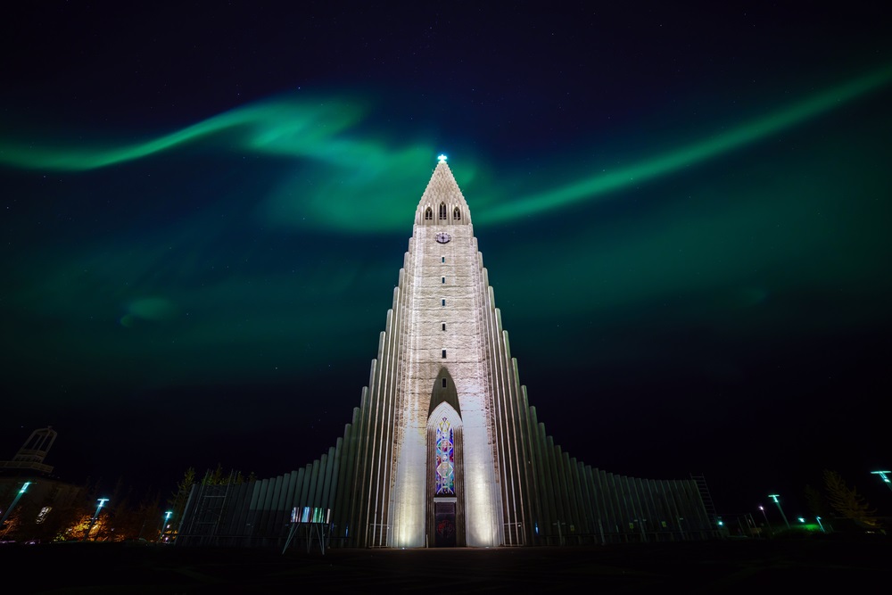 Northern Lights over Reykjavik