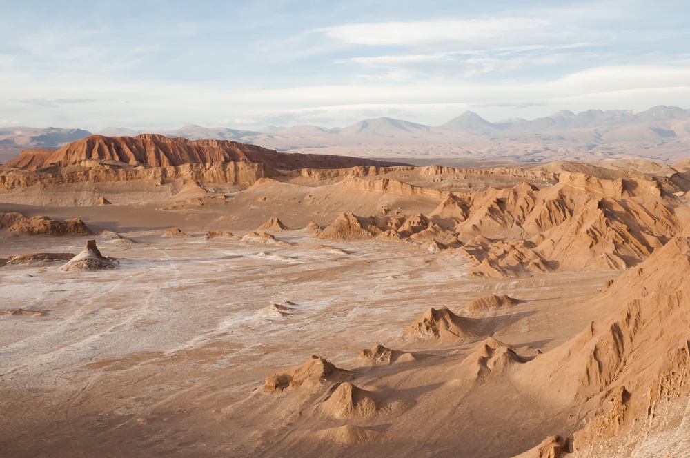 Arid terrain of Valle de la Luna