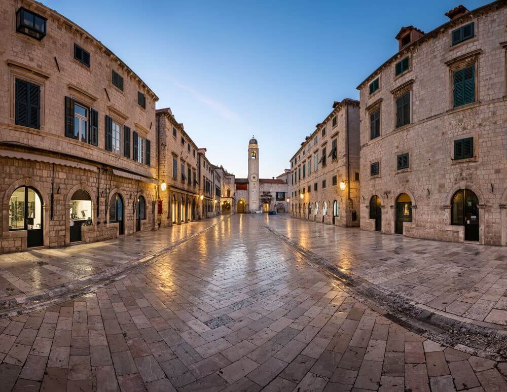 Stradun Street, the main street of Dubrovnik