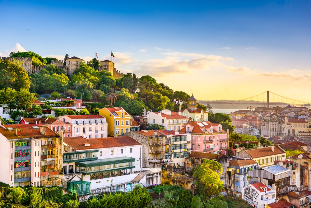 Sunset over Lisbon