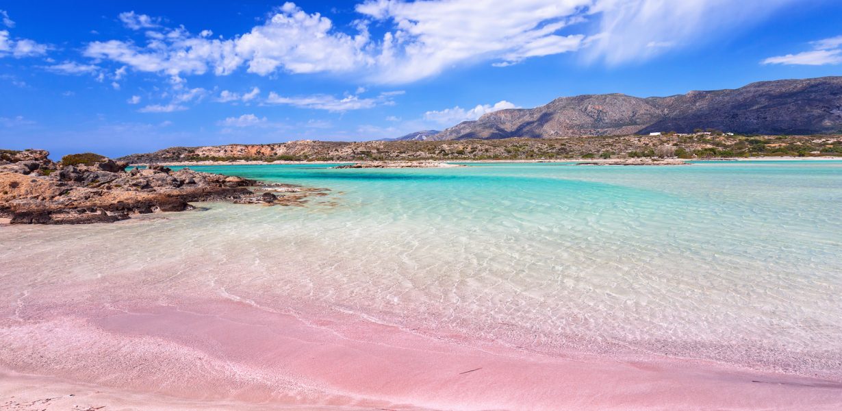 Elafonissi beach pink sand Crete
