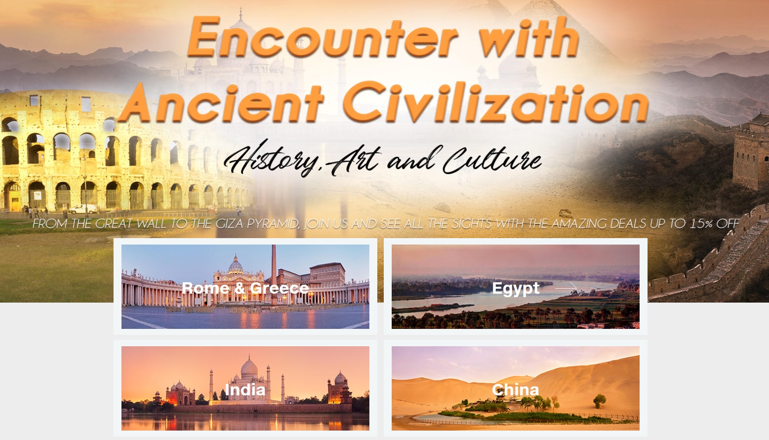 Ancient Civilization Tour Packages