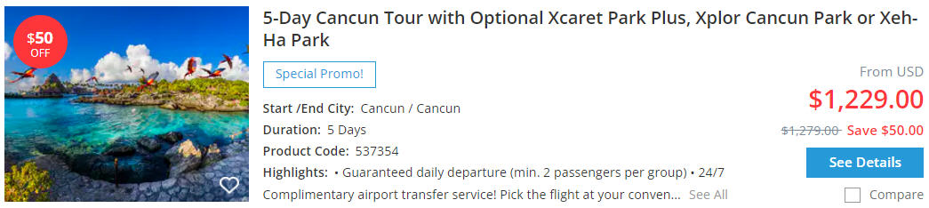 5 day cancun tour