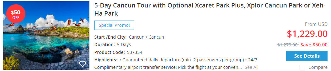 5-day cancun tour