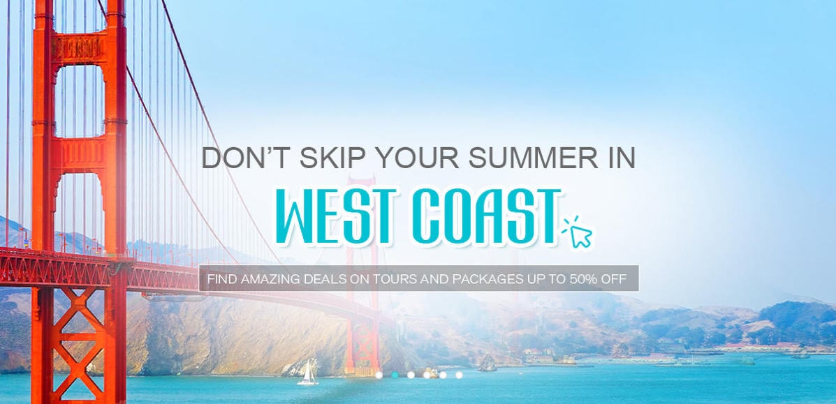 west coast tour packages in summer