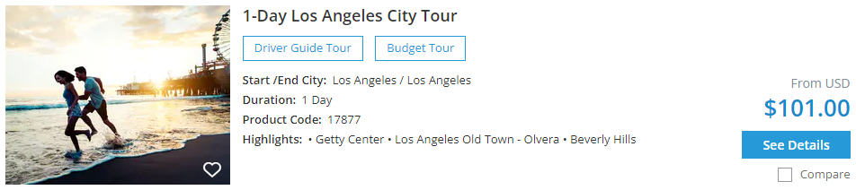 1-day los angeles city tour