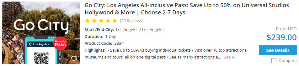 los angeles all-inclusive pass