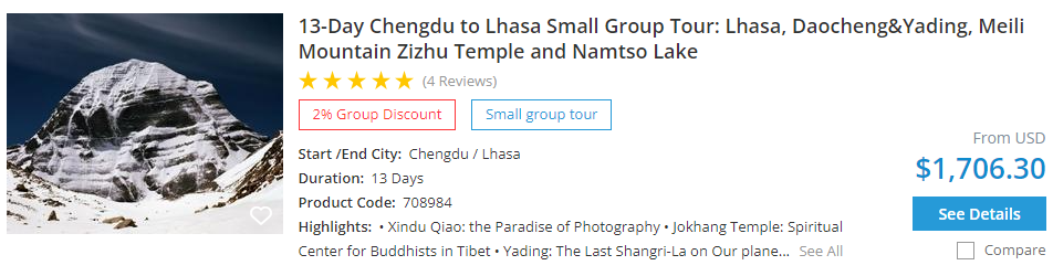 13-day Chengdu to Lhasa small group tour