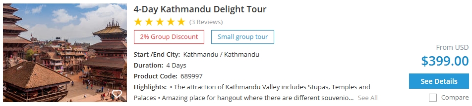 4-day Kathmandu tour