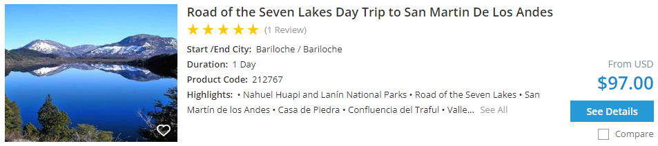 day trip from Bariloche