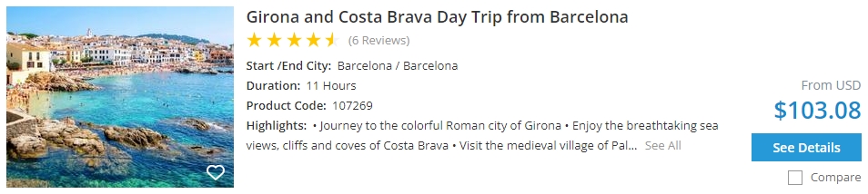 Girona Costa Brava day trip