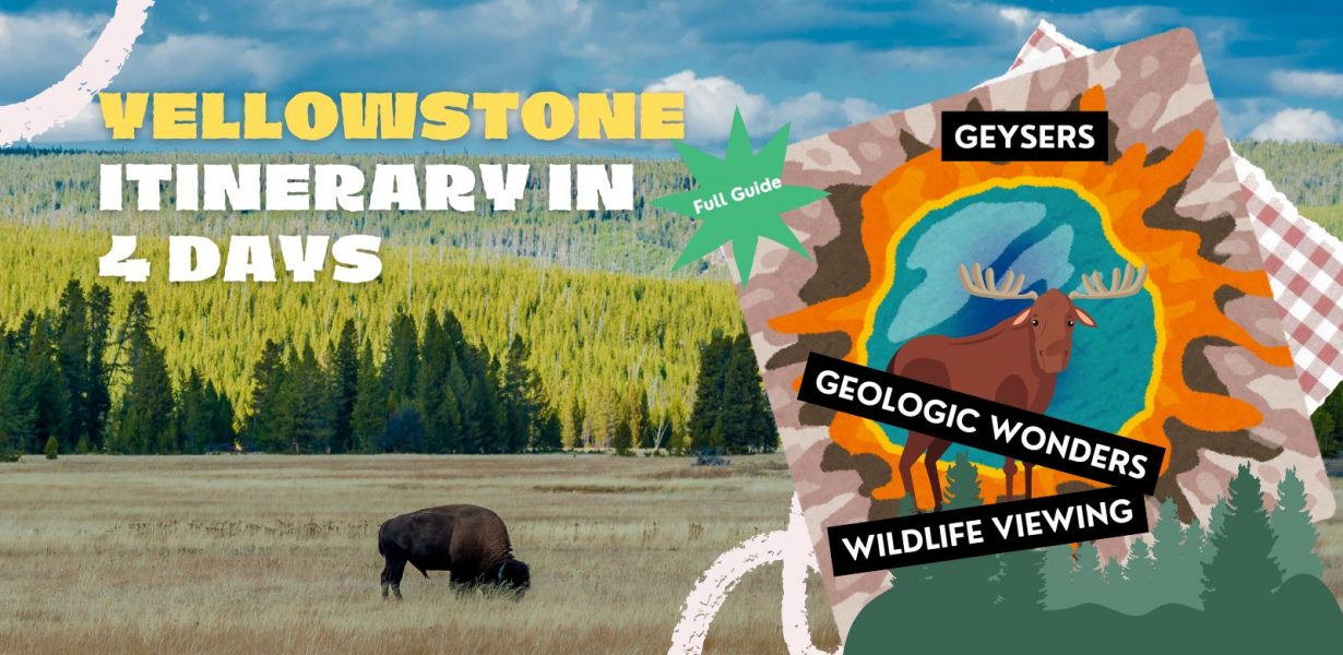 Best Yellowstone Itinerary for 4 Days | Travel Tips