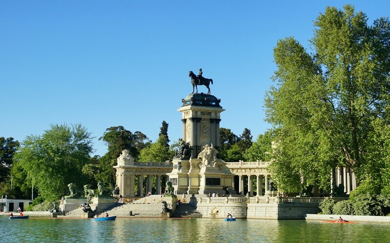 El Retiro park in Madrid