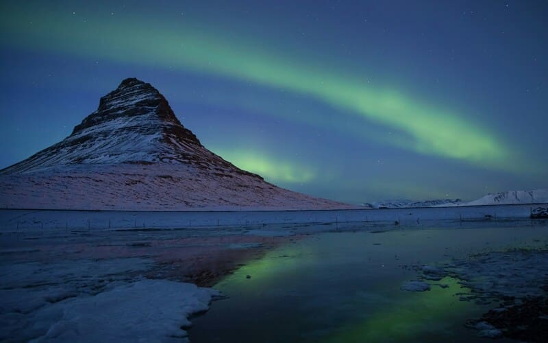 Northern Lights in Kirkjufell, Iceland