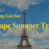 Take This Full Packing List for Europe Summer Travel