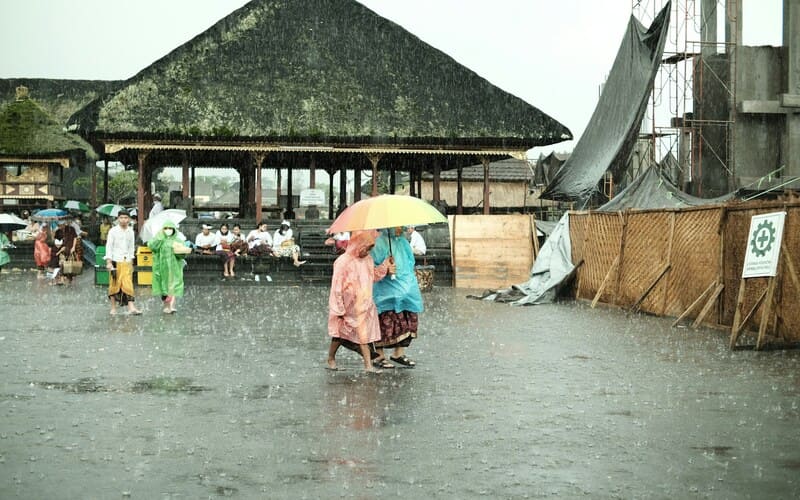 heavy rain in bali