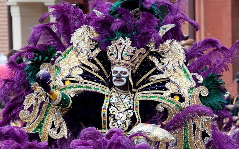 Mardi Gras king in New Orleans