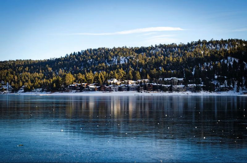 big bear lake snow