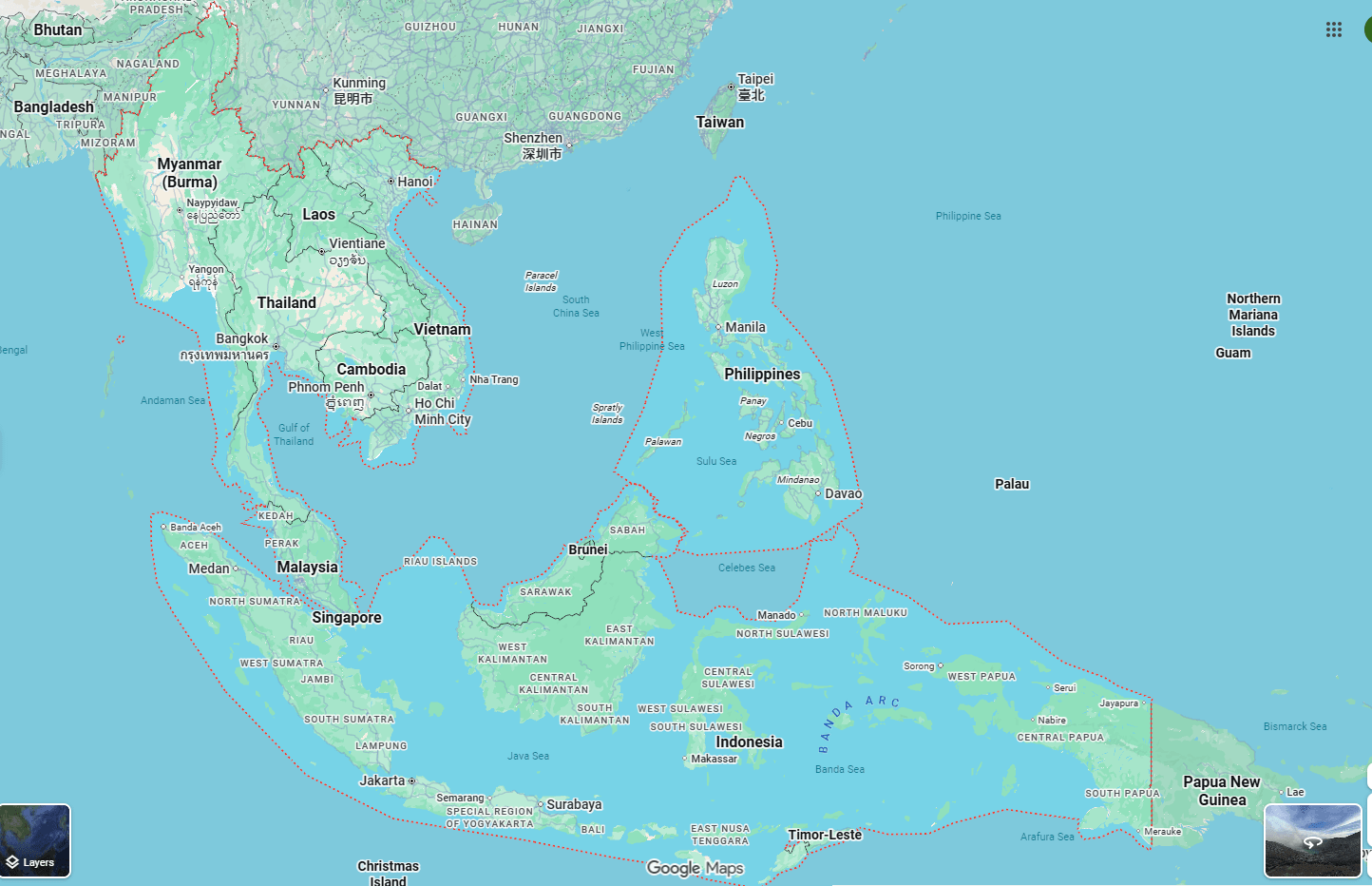 Southeast Asia countries