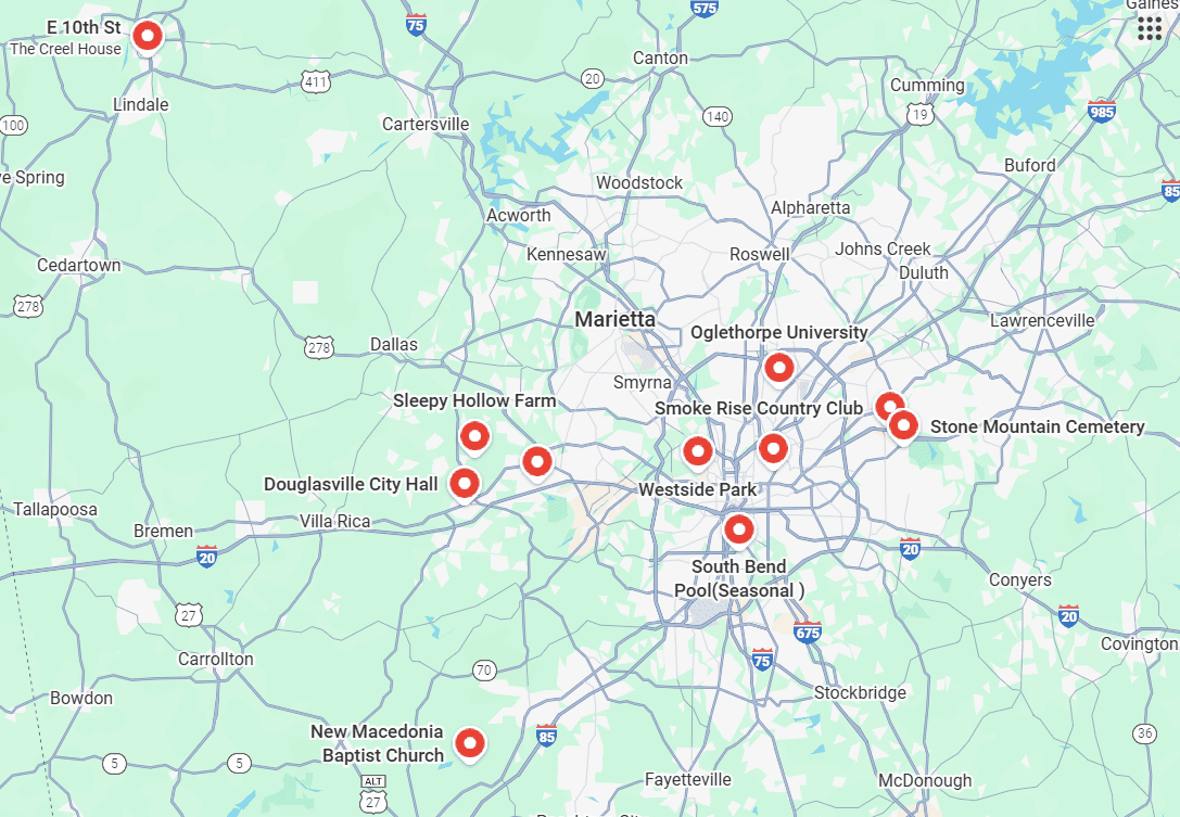 stranger things filming locations map