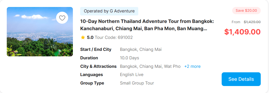 10-Day Thailand Products