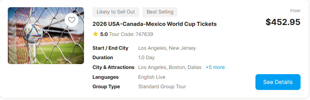 World Cup Ticket Products