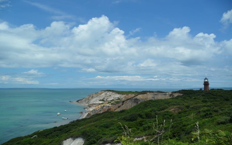Gay Head Aquinnah Clay Cliffs Lighthouse Marthas Vineyard Overlook Elizabeth Islands